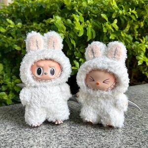 Cute White Bunny with wings Figures Clothes